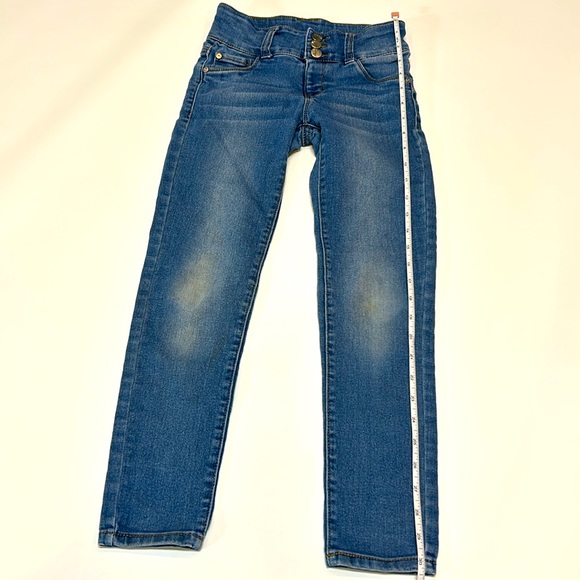DKNY Kids Jeans Size 10 Skinny Stretchy Denim School Girls Thick Pockets High - Picture 11 of 11